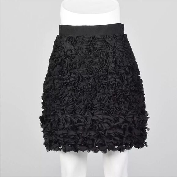Giambattista Valli for Impulse Chic Black Ruffled mini Skirt, US0 - Picture 1 of 11